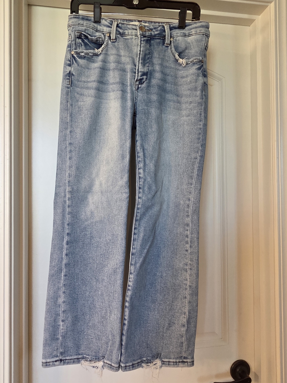 Risen Light Blue Straight Leg Women's Jeans 11